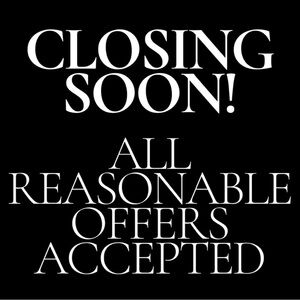 Closet closing‼️ All reasonable offers will be accepted.